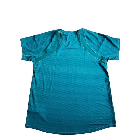 ATHLETA TEAL CHI DOT MESH TRAIN TEE  size XS - Picture 2 of 7